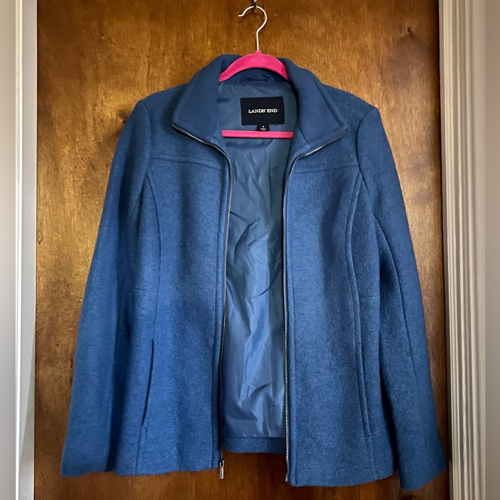 Lands End Navy Peacoat